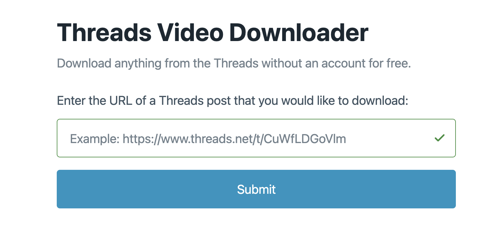 Threads Downloader